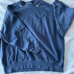 Oversized Nike Classic Blue Fleece Pullover